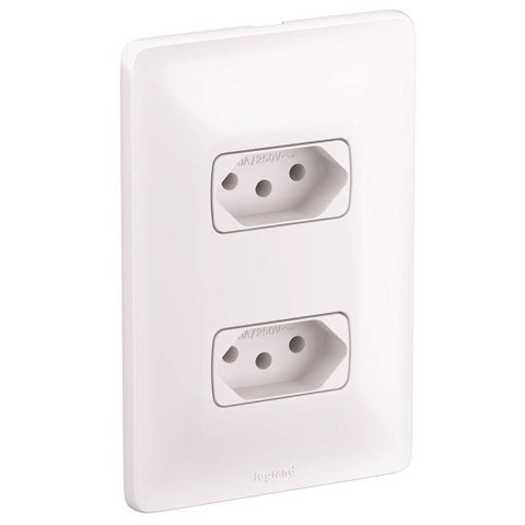 2 Tomadas 2p+t 4x2 10a 250v Zeffia - 680111 - Pial
