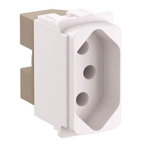 Tomada 2p+T 20A 250V 1 Módulo Zeffia - 680161 - PIAL