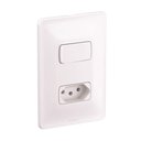 Ver imagem 1 de Interruptor Simples + Interruptor Paralelo 10A 250V 4x2 Zeffia - 680103 - PIAL