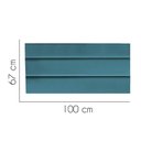 Ver imagem 2 de Painel Estofada Argentina 100cm Solteiro Para Cama Box Quarto Suede Azul Turquesa - Gat Magazine