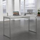 Ver imagem 2 de Mesa Home Office Escrivaninha Industriale 1,00 Cinza com Gaveteiro