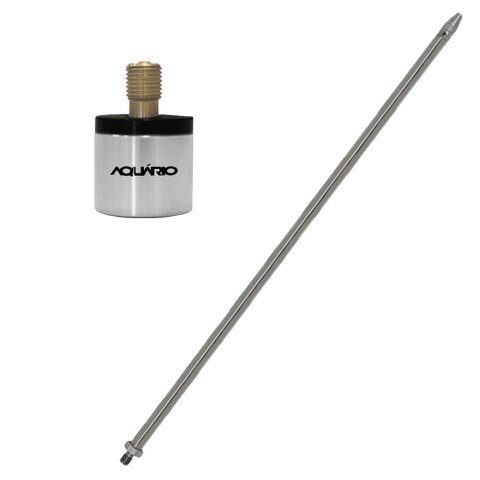 Alongador Prolongador Inox 60cm AC-13 + Adaptador Px Para Uhf Ac-20