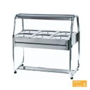 Ver imagem 2 de Carro Térmico Self Service Quente de 06 Cubas Cinza 220V ST06C Ibet