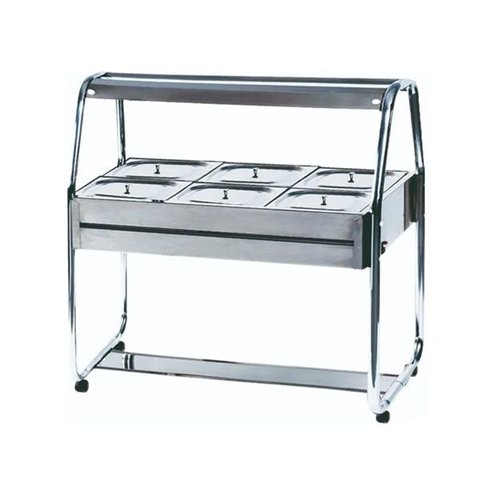 Carro Térmico Self Service Quente de 06 Cubas Cinza 220V ST06C Ibet