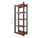 Ver imagem 2 de Estante Estilo Industrial S/portas 180cm Vazada ClickForte Marrom