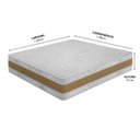 Ver imagem 3 de Colchão Queen Sr Life Double Slim Ac Espuma D28 158x198x31cm Branco