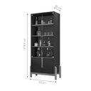 Ver imagem 3 de Conjunto Cristaleira e Bar Cosmic Off White Cedro