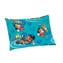Jogo de Cama Infantil Lepper Mickey Solteiro 2 Peças Microfibra Azul - 3
