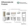 Armário de Cozinha Completa de Canto 100% MDF 447cm Smart Madesa - 5