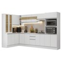 Ver imagem 3 de Armário de Cozinha Completa de Canto 100% MDF 447cm Smart Madesa