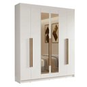 Ver imagem 3 de Guarda-Roupa Casal 6 Portas Batentes com Espelho Saturno Madesa