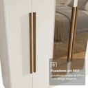 Ver imagem 7 de Guarda-Roupa Casal 6 Portas Batentes com Espelho Saturno Madesa