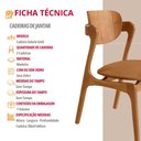 Ver imagem 5 de Conjunto com 2 Cadeiras Madeira Solaris Gold Moderna Mobília
