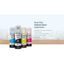 Refil De Tinta Original Epson Original Ecotank T544 Amarelo 65ml - 4