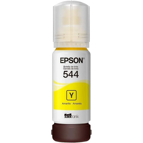 Refil De Tinta Original Epson Original Ecotank T544 Amarelo 65ml