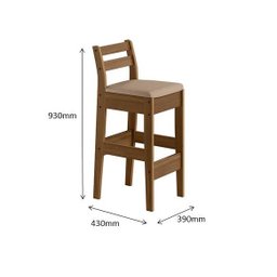 CONJUNTO BISTRO COM 02 BANQUETAS Cedro Gold 51C - 7