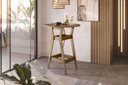 Ver imagem 5 de CONJUNTO BISTRO COM 02 BANQUETAS Cedro Gold 51C