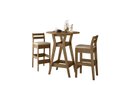 Ver imagem 3 de CONJUNTO BISTRO COM 02 BANQUETAS Cedro Gold 51C