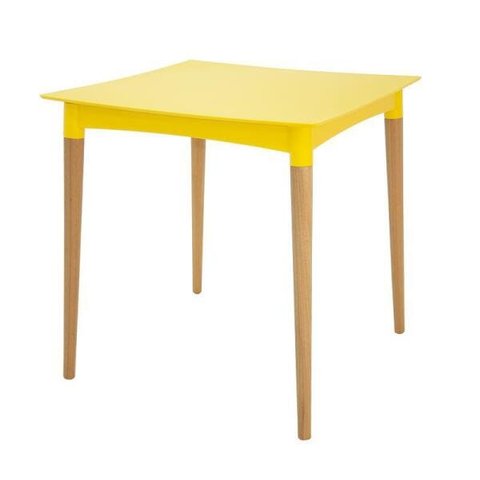 Mesa Quadrada Diana com Pernas Madeira Tramontina
