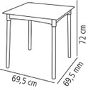 Ver imagem 3 de Mesa Quadrada Diana com Pernas Madeira Tramontina