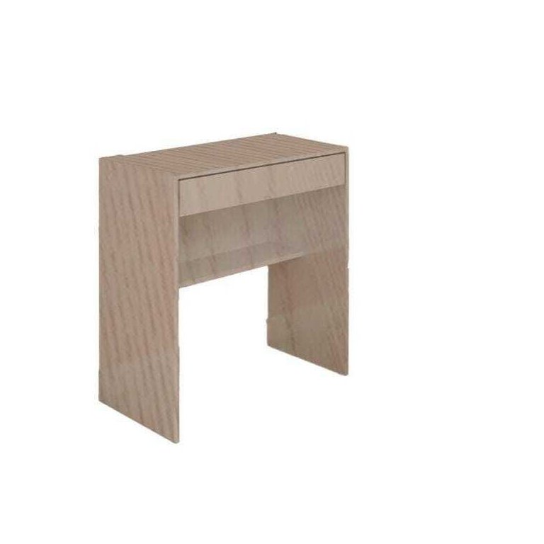 Mesa Escrivaninha com 1 Gaveta e Prateleira em MDF - Madeira Mesa Escrivaninha com 1 Gaveta e Prateleira em MDF - Madeira