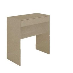 Mesa Escrivaninha com 1 Gaveta e Prateleira em MDF - Natural - 1