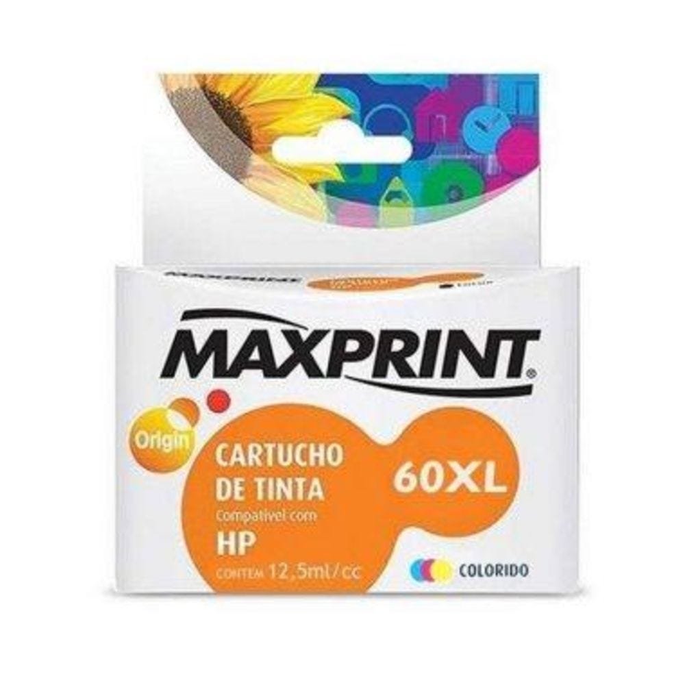 Cartucho Color Comp. Hp Cc644wl N° 60xl Maxprint - 611171-7