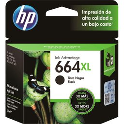 Cartucho de Tinta HP 664 XL Preto - F6V31AB - 1