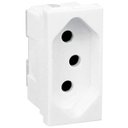 Ver imagem 1 de Módulo Tomada Legrand Pial Plus+ - 2P+T - 10A250V - Borne Automático - Branco - 615038BC