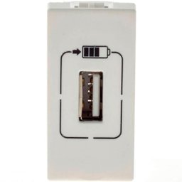 Tomada USB Pial Plus+ um Módulo Branco - Pial Legrand 615088BC - 1