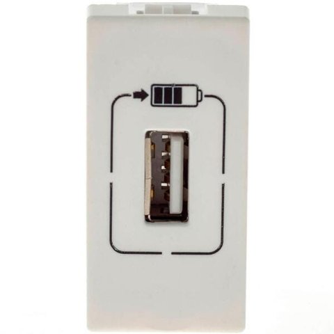 Tomada USB Pial Plus+ um Módulo Branco - Pial Legrand 615088BC