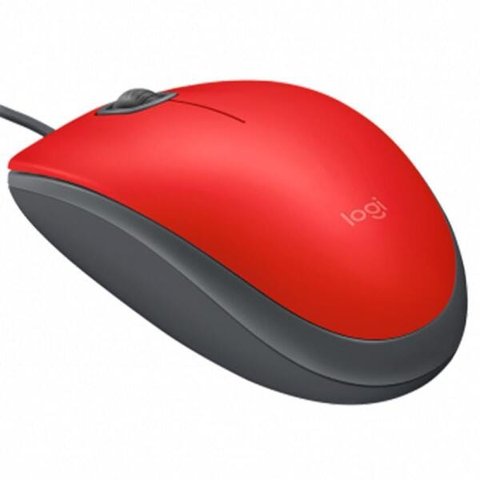 Mouse Logitech M110 Silent - USB - 1000dpi - Vermelho - 910-005492