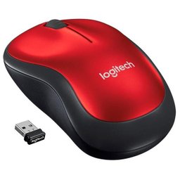 Mouse sem Fio Logitech Wireless M185 - USB - 2.4GHz - Vermelho - 910-003635 - 1