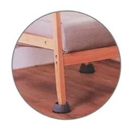 Pé Nivelador Lavadora e Seca 4 Peças Suporte anti Vibração:Cinza - 4