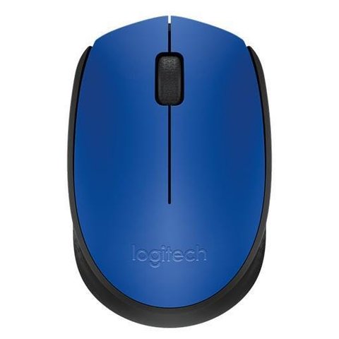 Mouse sem Fio Logitech M170 - 2.4GHz - 1000dpi - Azul - 910-004638
