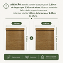 Ver imagem 7 de Kit Persiana Pronta Rolô Bambu 160LARG X 230ALT  Natural (2PÇS)