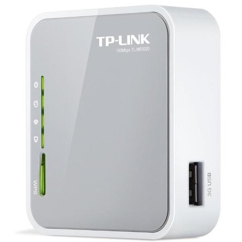 Roteador Wi-Fi Portátil TP-Link TL-MR3020 - 150Mbps - Modo Roteador 3G4G, Roteador, Roteador