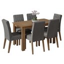 Ver imagem 1 de Conjunto Sala de Jantar 6 Cadeiras Allegro Madesa Rustic