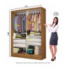 Closet Casal Dubai 2 Gavetas Carioca Móveis - 4