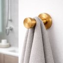 Ver imagem 5 de Kit Dois Ganchos Aço Inox 304 Adesivo 3M Dourado Escovado