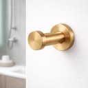 Ver imagem 4 de Kit Dois Ganchos Aço Inox 304 Adesivo 3M Dourado Escovado
