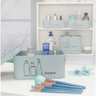 Kit organizador Beauty 4 Peças Para Maquiagem ou Banheiro Jacki Design - Azul - 3