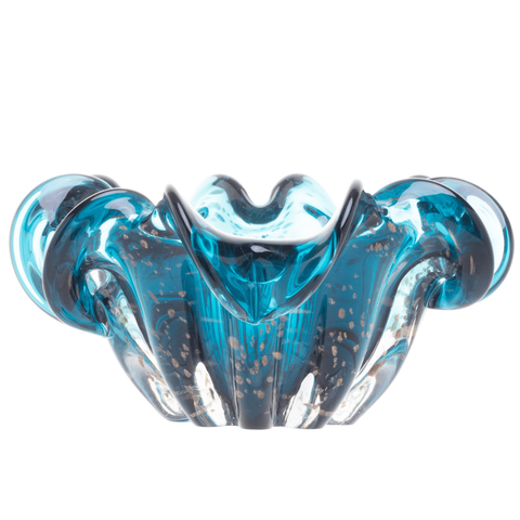 Centro de Mesa Murano Azul Marinho com Rosè