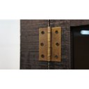 Ver imagem 5 de Cristaleira 1 porta - Madeira maciça - Rústico - Preto