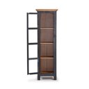 Ver imagem 3 de Cristaleira 1 porta - Madeira maciça - Rústico - Preto