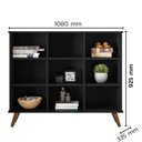 Ver imagem 3 de Nicho Organizador Multifuncional Pés Retrô Cube Q01 Preto - Mpozenato