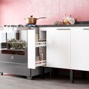 Ver imagem 5 de Balcão Buffet Cozinha Sala de Jantar com Tampo 180cm Cisne Cozimax Branco