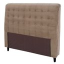 Ver imagem 2 de Cabeceira Queen Size Dama 160cm para Box 158cm Estofada Tecido Seude Simbal
