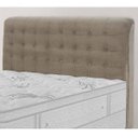 Ver imagem 1 de Cabeceira Queen Size Dama 160cm para Box 158cm Estofada Tecido Seude Simbal
