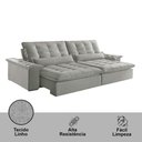Ver imagem 7 de Sofá Victory Linho 02 Módulos de 80cm B25cm Meu Sofá Online A230 Linho Cinza